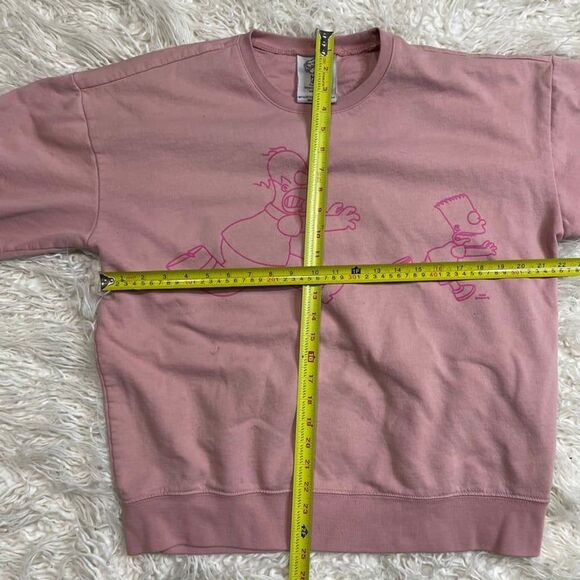 The Simpsons Graphic Gender-Neutral Pink Sweatshirt for Adults Medium - Picture 2 of 4